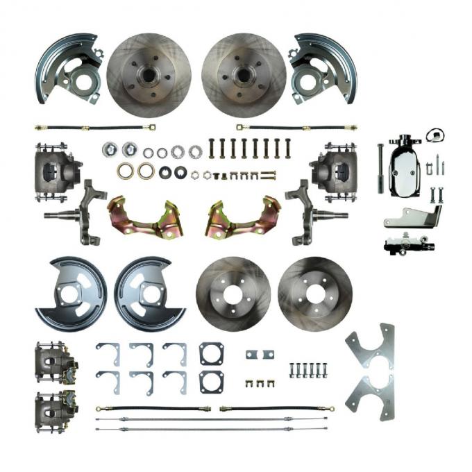 Right Stuff 1967 Camaro/Firebird, 2" Drop, 4-Wheel Manual Disc Brake Conversion AFXSD42DX