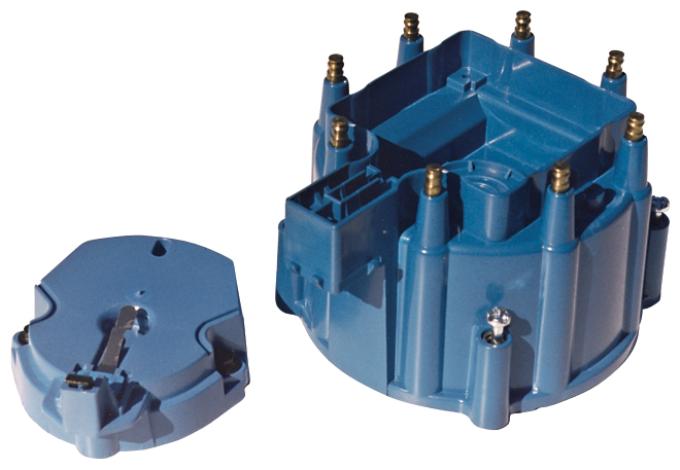 Proform Engine Distributor Cap and Rotor Kit, Fits GM HEI Dist w/Internal Coil, Blue 66947BC