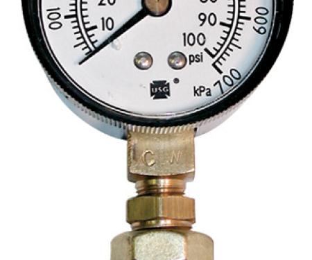 Proform Tire Pressure Gauge, 0-100 PSI Range, 2lb Increments, 2-1/2 Diameter Face 67402