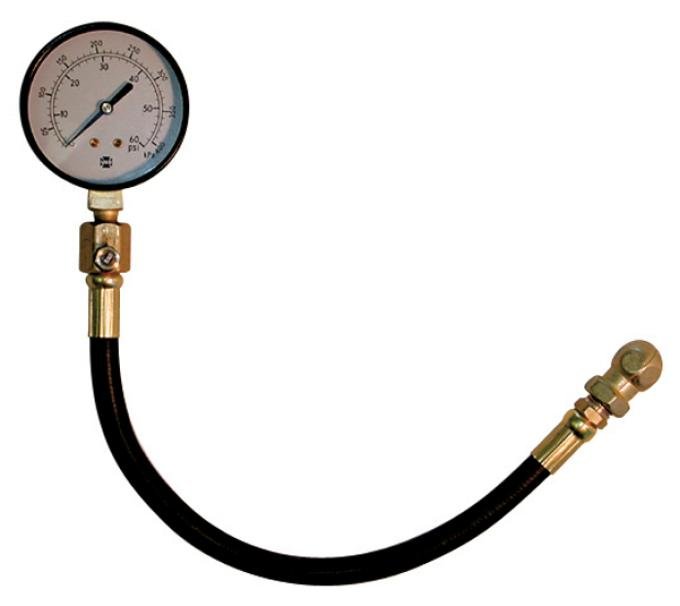 Proform Tire Pressure Gauge, 0-60 PSI Range, 1-1/2 Diameter Face, Inc Hose and Chuck 67403