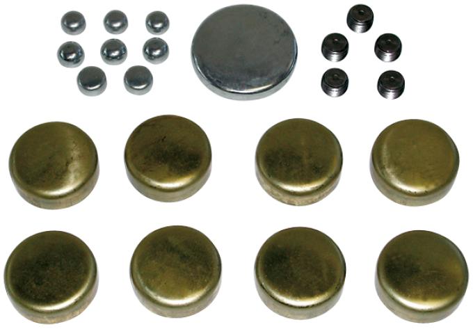Proform Brass Freeze Plug Kit, For Chrysler 383-440 Engines, All Sizes Needed Included 66558