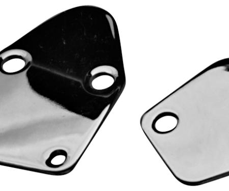 Proform "Fuel Pump Block-Off Plate, Chrome, Fits BB Chevy 66107