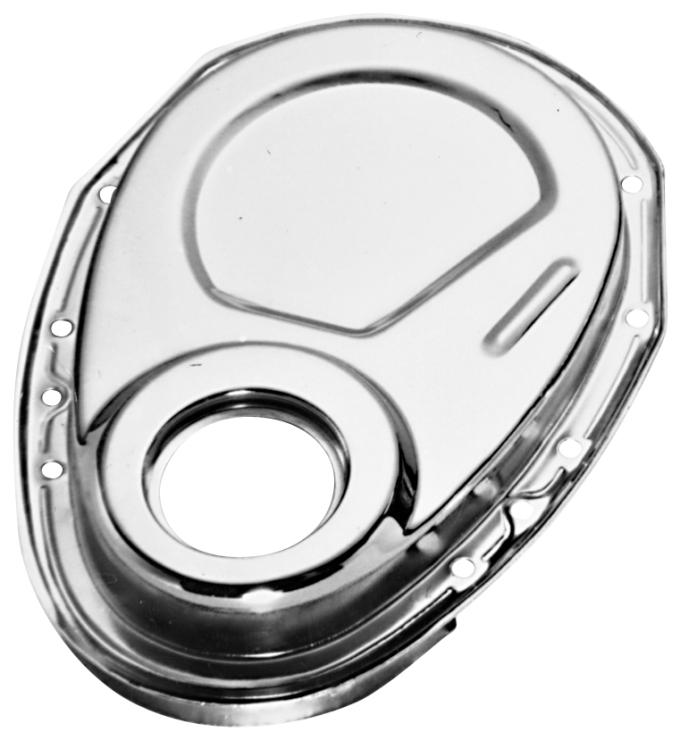 Proform Timing Chain Cover, Chrome, Steel, Fit SB Chevy 69-91, Crankshaft Seal Included 66151