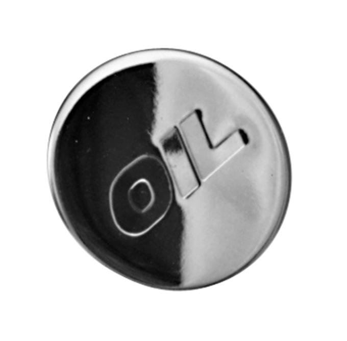 Proform Engine Oil Filler Cap, Chrome, Steel, Push-In Style, Fits 1-1/4in. Diameter Hole 66018