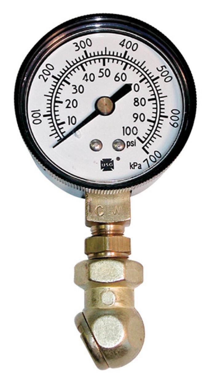 Proform Tire Pressure Gauge, 0-100 PSI Range, 2lb Increments, 2-1/2 Diameter Face 67402