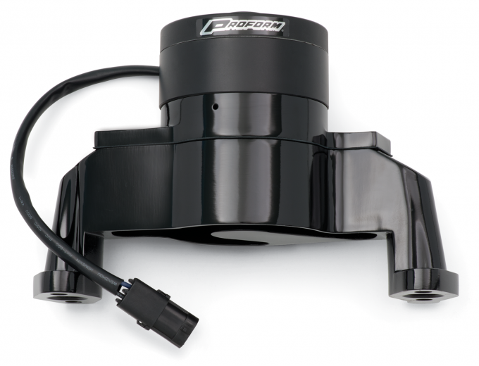 Proform Electric Engine Water Pump, Aluminum, Black Powder Coat, Fits SB Chevy Engines 66225BK