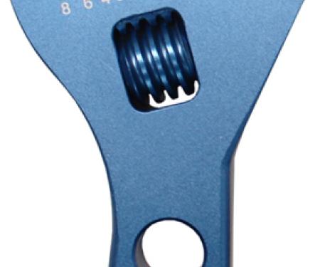 Proform Adjustable AN Wrench, Compact Model, Fits -3AN to -8AN Size Fittings, Blue 67723