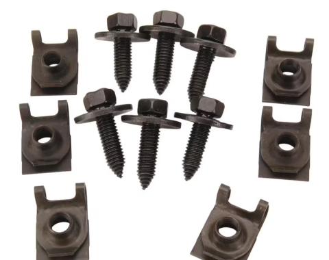 Redline Restomotive® 1967-1981 Camaro / Firebird / Nova Leaf Spring Front Mounting Bracket J-Nut & Bolt Set