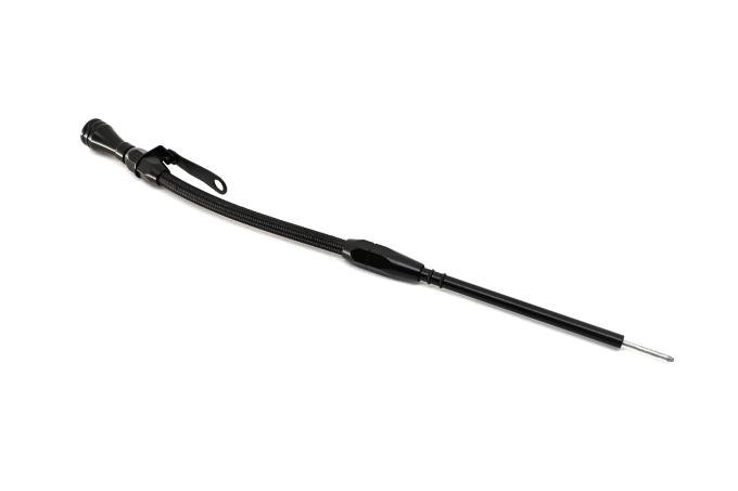 CFR Performance 1980-Up Chevy Small Block Flexible Engine Oil Dipstick - Black Braided CFR-2001-PBK