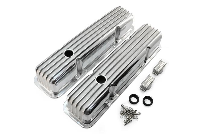 CFR Performance Aluminum Tall Valve Covers Fits 1958-86 Chevy Small Block 283-400 - Full Finned HZ-6720-3