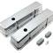 CFR Performance Aluminum Tall Ball Milled Valve Covers Fits 1958-1986 Chevy SB 283-400 - Polished HZ-6720-1-POL