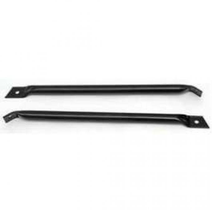 Camaro Fender To Radiator Support Brace Bars, Black, 1967-1969