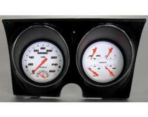 Camaro Updated Gauge Kit, Velocity White Series, Classic Instruments, 1967-1968