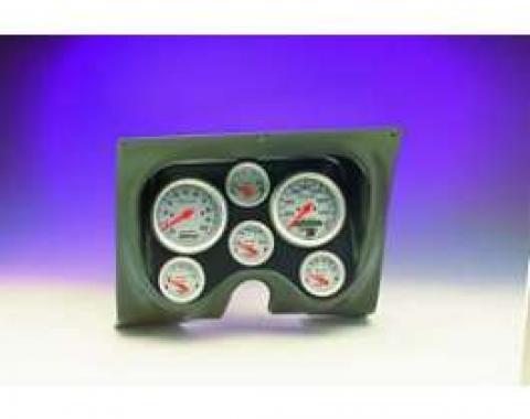 Camaro Instrument Cluster Panel, Black Textured Finish, With Ultra-Lite Series AutoMeter Gauges, 1967-1968