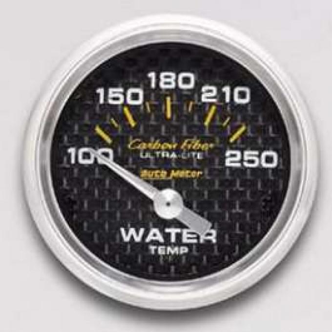 Camaro Water Temperature Gauge, Carbon Fiber Ultra-Lite, AutoMeter