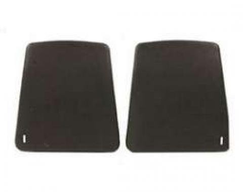 Camaro Bucket Seat Back Panels, Black, 1967-1970