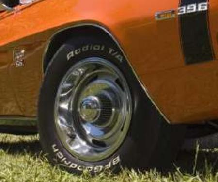 Camaro Rally Wheel Kit, 15 x 7, Complete, 1968-1969