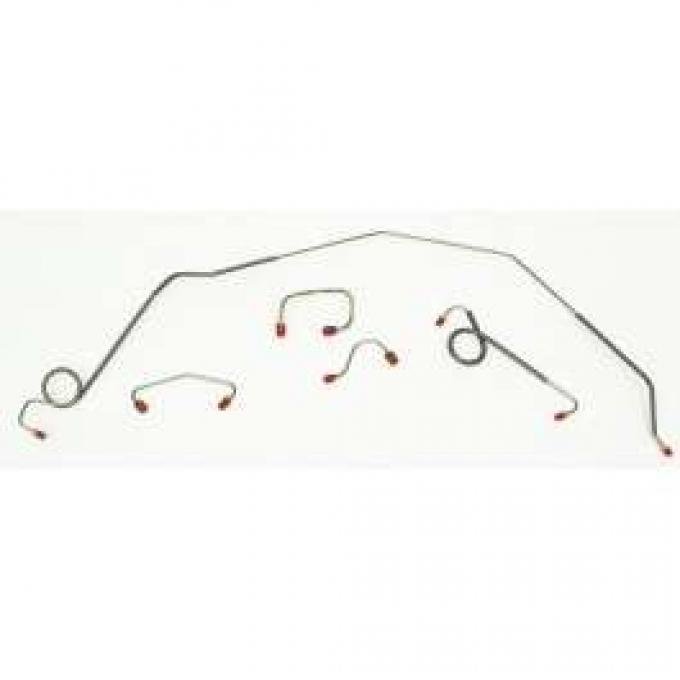 Camaro Brake Line Kit, Power Disc, Stainless Steel, 1970