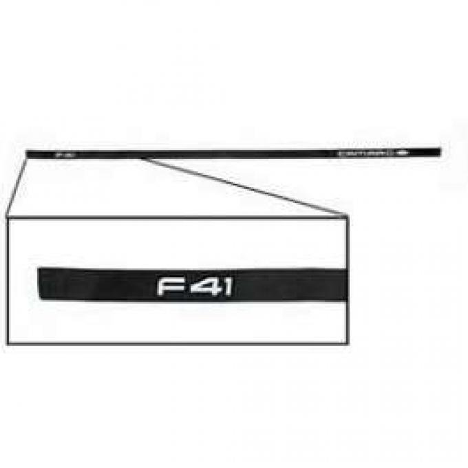 Camaro Rear Bumper Decal, F41, 1984-1985