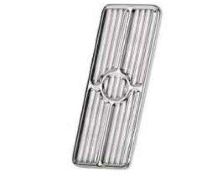 Camaro Gas Pedal Pad, Polished Aluminum, Billet Specialties, 1967-1969