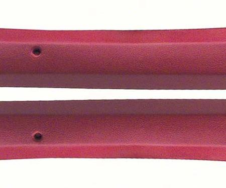 Camaro Pillar Post Moldings Inner, Coupe, Red, 1969