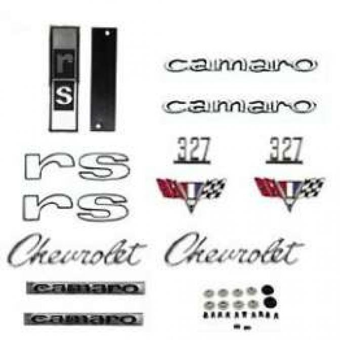 Camaro Emblem Kit, For Rally Sport (RS) With 327ci, 1967