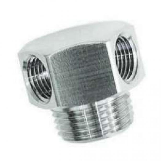 Camaro Intake Manifold Vacuum Fitting, Double Port, Stainless Steel