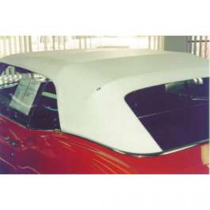 Camaro Convertible Top, With Plastic Zippered Window, White, 1967-1969