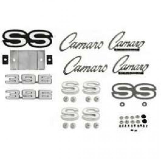Camaro Emblem Kit, For Rally Sport (RS)/Super Sport (SS) With 396ci, 1969