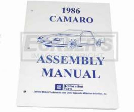 Camaro Factory Assembly Manual, 1986