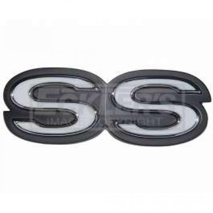 Camaro Grille Emblem, SS, For Cars With Rally Sport Grille,1968