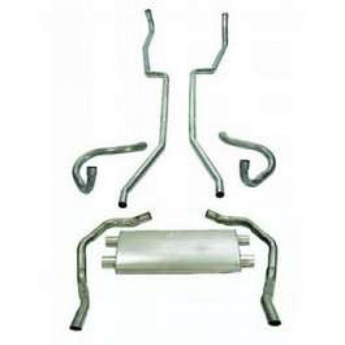 Camaro Dual Exhaust System, Big Block, 2-1/4", 1969