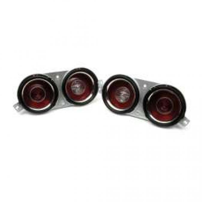 Camaro Taillight Housings & Lenses, For Rally Sport (RS) Cars, 1970-1973