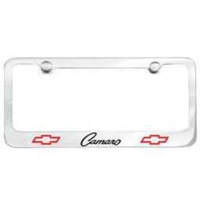 Camaro License Plate Frame, Bowtie, 1968-1969