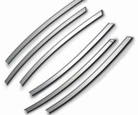 Camaro Side Louver Inserts, Billet, Chrome, 2010-2014