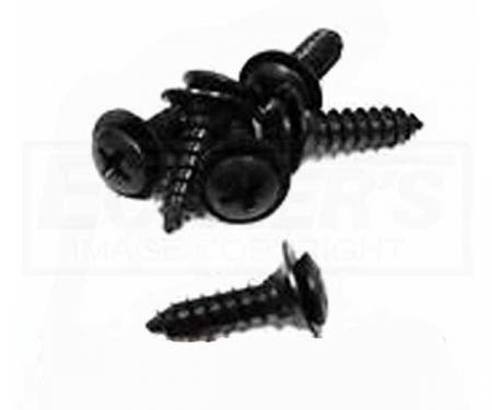 Camaro Door Jam Sill Plate Screws Set, Black, 1982-1992