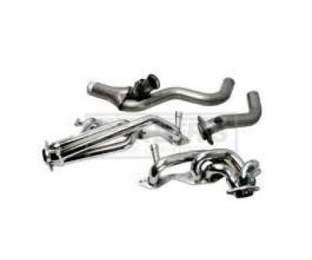 Camaro LT-1 BBK Single-Cat Shorty 1-5/8 Chrome Exhaust Header Kit W/Y-Pipe, 1994-1995