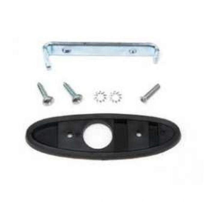 Camaro Outside Door Bullet Mirror Mounting Kit, Left, 1970-1981