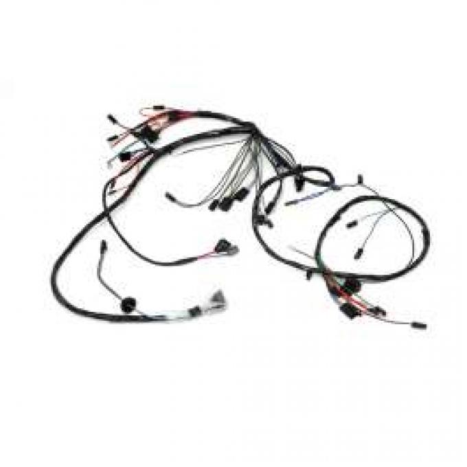 Camaro Front Lighting Wiring Harness, V8, Rally Sport (RS),For Cars With Gauges, 1967