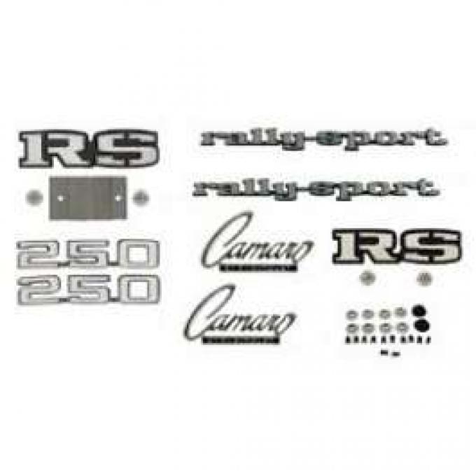 Camaro Emblem Kit, For Rally Sport (RS) With 250ci, 1969