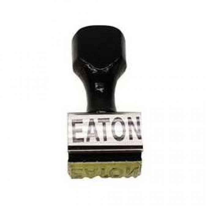 Camaro Eaton Clutch Fan Stamp, Straight Lettering, 1967-1969