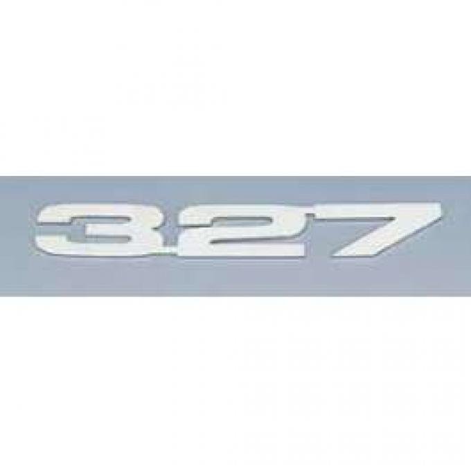 Camaro Hood Emblems, 327, Stainless Steel, 1967-1969