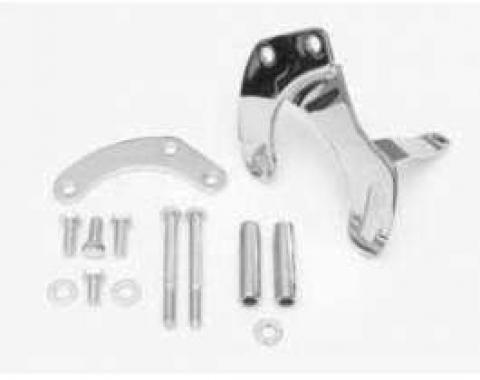 Camaro Power Steering Pump Bracket Kit, Small Block, Chrome, 1967-1968