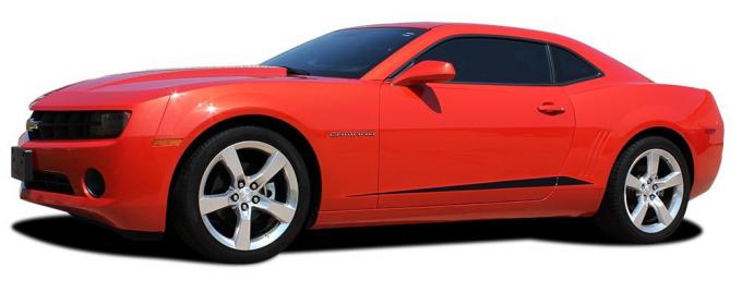 Camaro Rocker Spikes, Black, 2010-2013