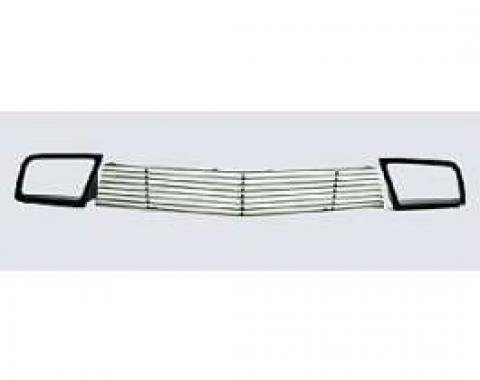 Camaro Billet Grille, Polished Aluminum, SS, Lower Valance, With Ducts 2010-2011
