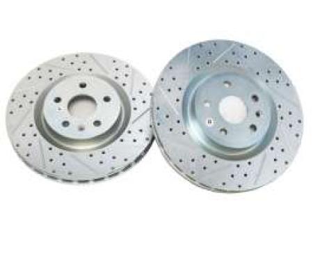 Camaro Rotor, Baer Sport, Slotted, Crossdrilled, Zinc Plated ,Rear, SS Model, 2010-2013