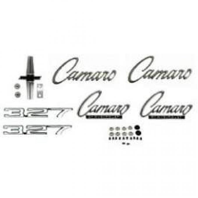 Camaro Emblem Kit, For Cars With Standard Trim (Non-Rally Sport) & 327ci, 1968