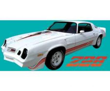 Camaro Stripe Kit, Z28, Vivid Blue/Vibrant Blue/Medium Blue, 1980-1981