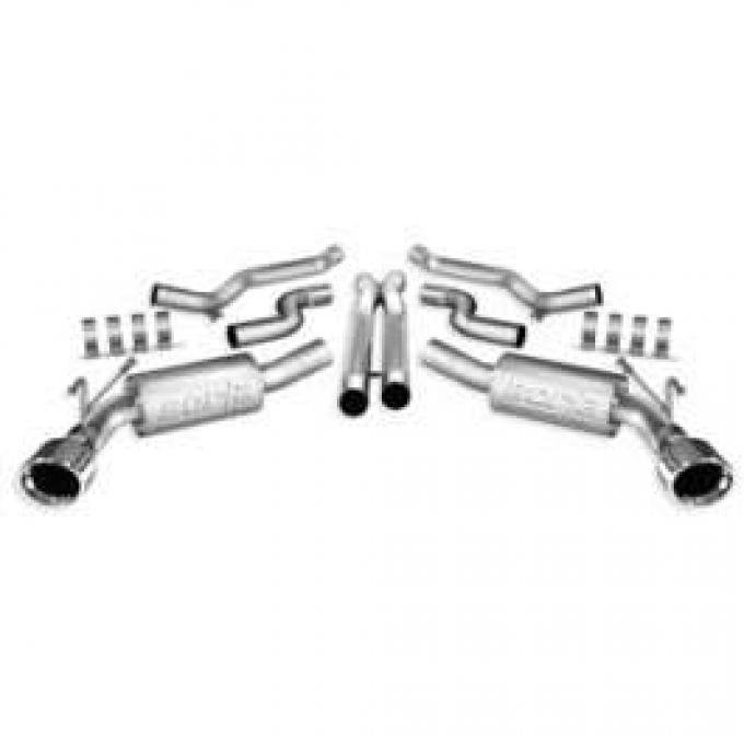 Camaro Exhaust System, Borla Cat-Back, ATAK, 6.2L, 2010-2013