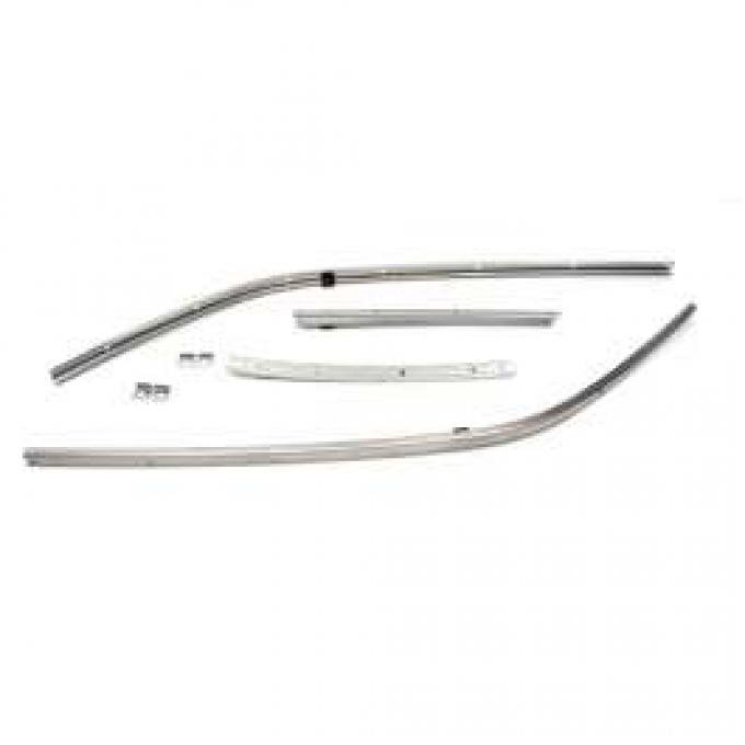 Camaro Roofrail Weatherstrip Channels, Coupe, 1968-1969